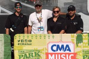 The Nashville Sound Image Crew (left-right) Tim Ziegler, Bernie Broderick (EAW), Heather Paige Vaughn, Peter McDonough