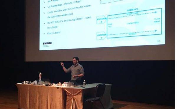 SGP: Theatre Veteran Shares Experience At Shure Theatre Miking Seminar