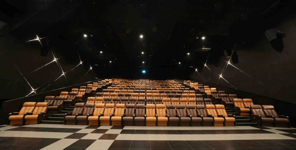 One of the auditoriums fitted with Christie RGB pure laser projectors at Emperor Cinemas Taikoo Li Sanlitun