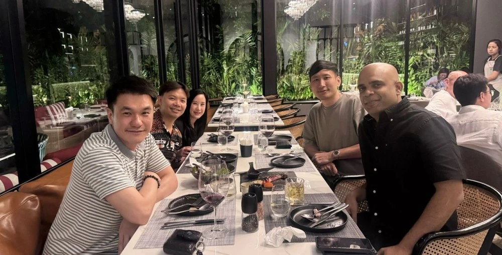 Henry and Pan from Team D8 (R) along with our partners from PM Center and Lightsource