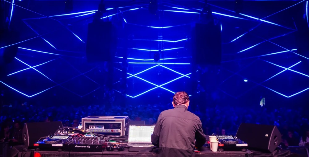 L-Acoustics DJ’s intuitive user interface allows DJs like Max Cooper, shown here at Polygon Live, to create dynamic movement, depth, and dimension without requiring extensive technical knowledge