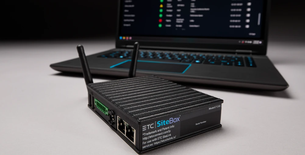 The SiteBox acts as the translator between the system network and the cloud