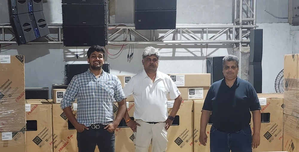 Animesh With team VMT who are the authorised distributors of Martin Audio in India