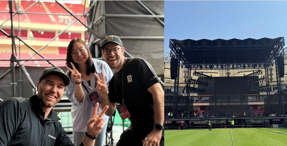 The milestone Cohesion Audio Debut deployment in China for Mariah Carey’s concert was realised through Jiangsu RenTian, Shanghai AKUS Co. Ltd and AirFusion Global; with Paul Falcone as the FOH Engineer, joined by System Engineer Connor Murray