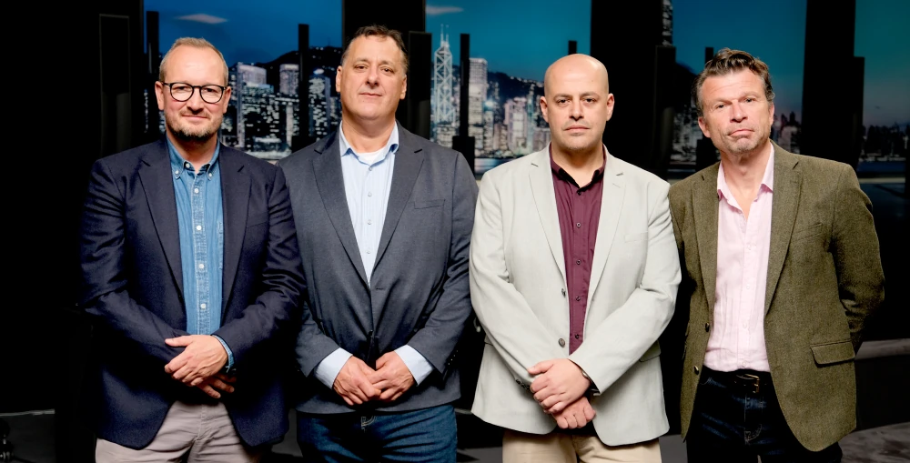 L-R: Jacob Barfoed, Global Director of Sales & Sales Operations at L-Acoustics; Mark Ladewig, Managing Director at Group Technologies; Anthony Touma, General Manager at Group Technologies; and David Coper, Director of Sales & Business Development APAC at L-Acoustics