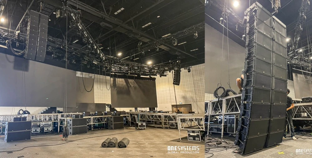 The K2 modules paired with the SB28 subs as the main PA delivered crisp, nuanced and powerful sound with remarkable clarity, while the KARA II served as the perfect front-fill reinforcement system complementing the main PA