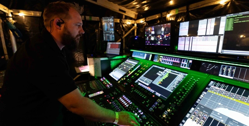 Monitor engineer and RF tech Dave White has worked with Ed Sheeran since 2014. He now relies on Spectera, which is at the heart of the tour’s expanding audio and RF setup (Photo credit: Mark Surridge)