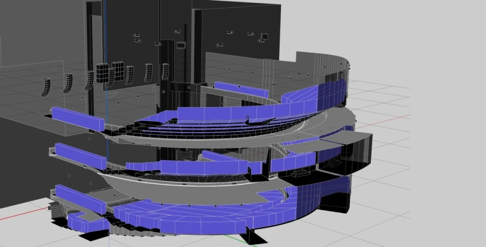 A soundvision file of the L-Acoustics L-ISA set up in the 1,501-seat opera theatre