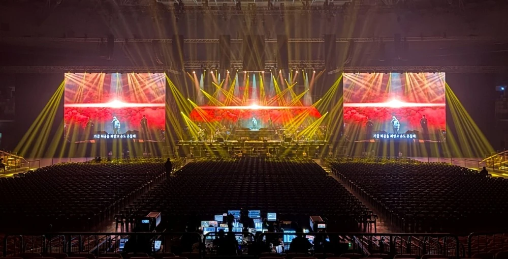 The main L-ISA Scene system comprised five frontal clusters, built from a total of 60 K2; and The goal was for L-Acoustics L-ISA to make the audience feel as close to Yim as possible, regardless of where they were sitting