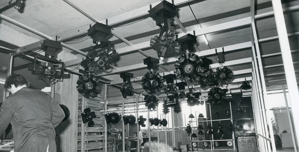 Claypakys first showroom in early 1980