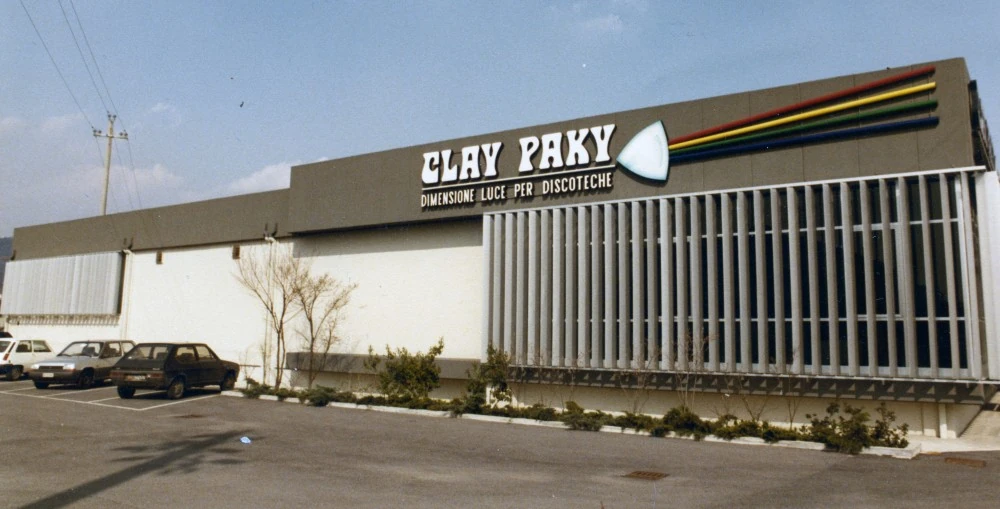 Claypaky's first HQ in Pedrengo in late 1980s