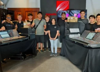 Team Creative Vision with A&L Sarwak Team and their newly acquired Yamaha RIVAGE system