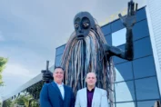 Anthony Touma and Mark Ladewig of Group Technologies at L-Acoustics Global Headquarters in Marcoussis, France